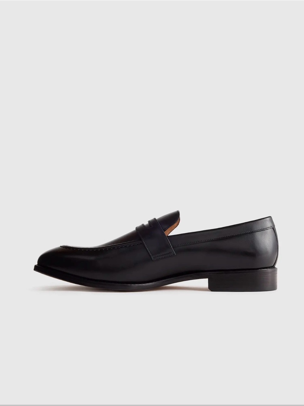 Quince Men’s Calfskin Leather Penny Loafer in Black Size 11.5 - Picture 2 of 7